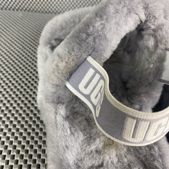UGG Oh Yeah Slide Slippers Womens Size 9 Gray Elastic Slingback Open Toe - Picture 10 of 13
